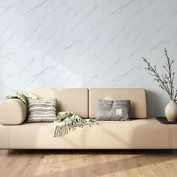 Декоративна плита ПВХ Sticker Wall SW-00001402 Грецький білий мрамор 1,22х2,44мх3мм - мініатюра 8