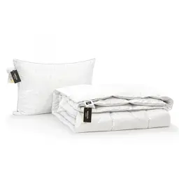 Набір MirSon шовковий №9524 Luxury Exclusive Silk Kapok демі ковдра 140х205 см + подушка білий (2200010805437) - мініатюра 2