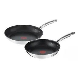 Набір сковорідок Tefal Duetto+, 2шт, 24/28см, нержавіюча сталь (G732S255)