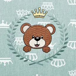 Борт у ліжечко Papaella Корона захисний м'ятний (08-13737) - мініатюра 11
