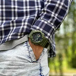 Чоловічий наручний годинник 1688AG Army Green. Skmei acs0030626 - мініатюра 4