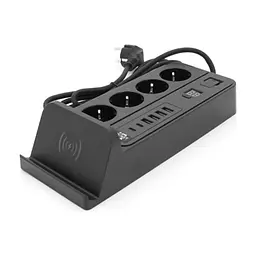 Мережевий фільтр живлення Voltronic G12H, 4 роз, 4USB 3,2А, 2 Type-C, 2м Black (YT-G12H) - мініатюра 3
