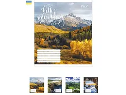 Зошит в клітинку GOLD BRISK 18 арк. 25 шт./уп. ТВ-48 Пригода