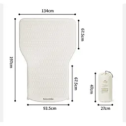 Автомобільний матрац cамонадувний Naturehike (CNK2450WS010) 6.5см - світлий хакі - мініатюра 2