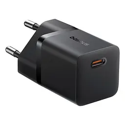 Мережевий зарядний пристрій Baseus GaN5 Fast Charger (mini) 1C 25W EU чорний P10110909113-00 - мініатюра 4