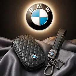 Автонабір №7 для BMW брелок із ремінцем та карабіном і чохол для автоключів