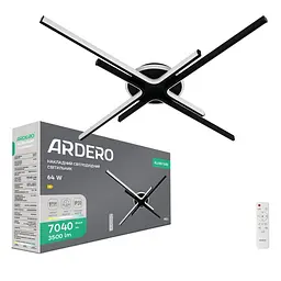 Світлодіодний накладний світильник Ardero AL6185-1ARD MILL 64Вт чорний