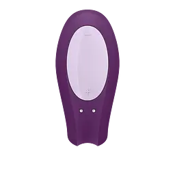 Вібратор для пари Satisfyer Double Joy Partner 9.1 см фіолетовий - мініатюра 2