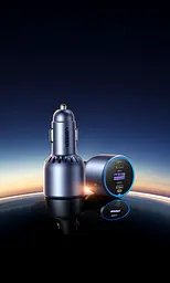Автомобільний зарядний пристрій UGREEN EC705 2 USB-C PD + USB-A до 130 Вт USB-C1 30 Вт + USB-C2 100 Вт одночасно USB-A до 22,5 Вт (35025) - мініатюра 8