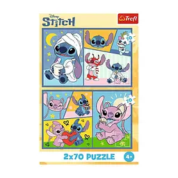 Пазл Trefl Lilo&Stitch Зі Стічем не нудно 2x70 (5900511344448) - мініатюра 4
