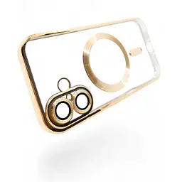 Чохол-накладка BeCover TPU Chrome Case (MagSafe) для Apple iPhone 16 Plus Gold (712076) - мініатюра 4