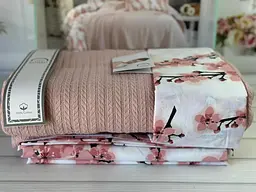 Постільна білизна з в’язаним пледом Pudra Romeo Home pbe0051432 - мініатюра 2