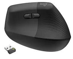 Комп'ютерна миша Logitech Lift Vertical Ergonomic Mouse Graphite B2B 910-006494 teh0022070 - мініатюра 2
