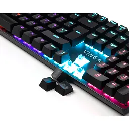 Клавіатура Vinga KBGM-100 LED Blue Switch USB Black (KBGM-100 Black) - мініатюра 5