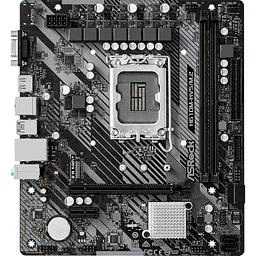 Материнська плата AsRock H610M-HVS/M.2 R2.0 (H610M-HVS/M.2 R2.0) (Socket 1700, Intel H610, Micro-ATX) - мініатюра 2