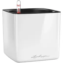 Вазон Lechuza Cube Glossy, 0.7 л, білий (13520)