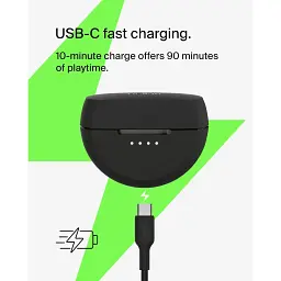 Навушники Belkin TWS Soundform Rhythm True Wireless чорні - мініатюра 7