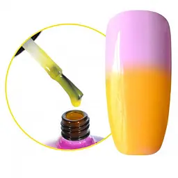 Термо фінішне покриття Canni Chameleon Top Coat №390 жовтий 7.3 мл - мініатюра 3