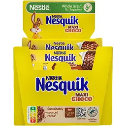 Батончик з цільними злаками Nesquik Maxi Choco з шоколадом, вітамінами та мінеральними речовинами 25 г - мініатюра 3