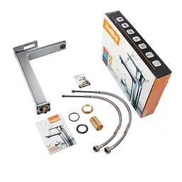 Змішувач для умивальника Haiba Kant 001 High HB9601 Хром - мініатюра 2