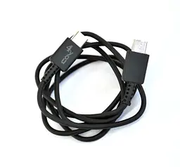 Usb-cable Type-C 4you Dnister black (3A, Silicon Perfect,1.5m)