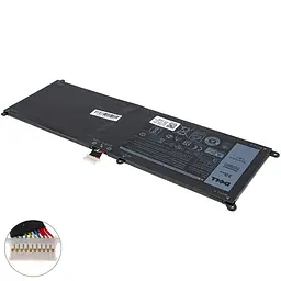 Акумулятор для ноутбука Dell 7VKV9 (Latitude 7275, XPS 9250) 7.6V 3910 mAh 30Wh Black - мініатюра 2