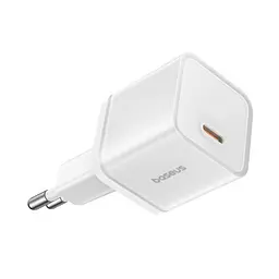 Сітчасте зарядне пристрій Baseus GaN5S Fast Charger 1C 20W EU білий P10162503213-00