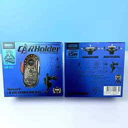 Тримач Remax RM-C17i 15W Wireless AirVent Car Holder Black - мініатюра 4