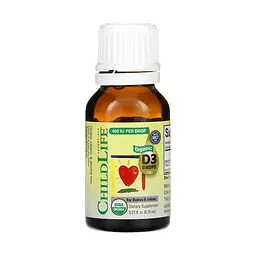 Рідкий Органічний Вітамін D3 для Дітей і Немовлят Organic Vitamin D3 Drops - 6.25 мл - мініатюра 3
