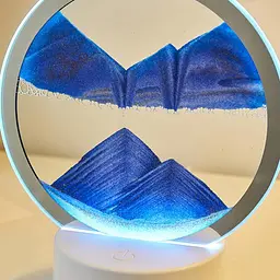Настільна LED-лампа нічник RGB Пісочний годинник 3D Sandscape. Картина Рухомий пісок - мініатюра 5