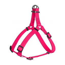 Шлея для собак WAUDOG Waterproof металічна пряжка-фастекс Ш 15 мм Д 40-55 см рожева (27647)