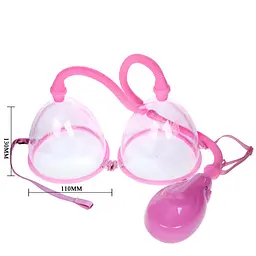 Вакуумна помпа для грудей - Breast Pump Enlarge With Twin Cups Vibrating - мініатюра 6