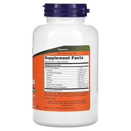 Пробіотики і пребіотики NOW Plant Enzymes, 240 вегакапсул - мініатюра 2
