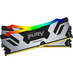 Модуль пам'яті DDR5 Kingston FURY Renegade RGB 2x16GB 6400MHz Silver/Black (KF564C32RSAK2-32) [145721] - мініатюра 3