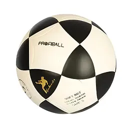 Футбольний м'яч Sport Brand MS1771 розмір №5, м'яч для активного відпочинку ПВХ Ігровий м'яч для футболу Біло/Чорний