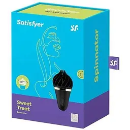 Мороженка спинатор Satisfyer Lay-On Sweet Treat Чорний - мініатюра 2