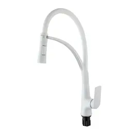 Змішувач для кухні Plamix Lucas-017 SET White REFL.White (PM0716)