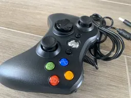 Дротовий геймпад джойстик контролер PC360 для комп'ютера в стилі Xbox 360 у чорному кольорі AdlerGame - мініатюра 2