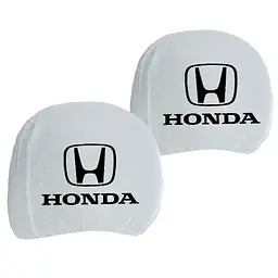 Чохли для підголівників Універсальні Білі Honda Білі 2 шт