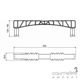 Ніжки для ванни Radaway Carolina 50х5,9 (NWT-50) - мініатюра 7