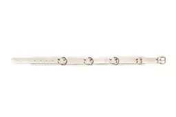 Нашийник Slave Leather Collar White від sLash - мініатюра 2