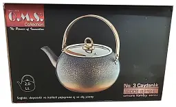 Чайник для плити O.M.S. Collection 8212-L 2 предмети 2 л чорно-золотий - мініатюра 5