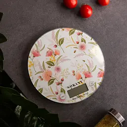 Кухонні настільні електронні ваги Sokany SK-19023 для зважування продуктів LCD-дисплей до 5 кг Білий - мініатюра 4