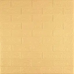 Самоклеюча декоративна 3D панель 3D Loft під бежеву цеглу 700x770x2мм
