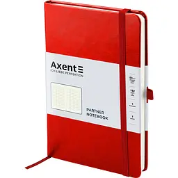 Книга записна Axent Partner Lux A5- в клітинку 96 аркушів червона (8202-06-A) - мініатюра 2
