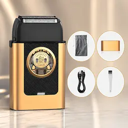 Електробритва KEMEI KM-T409 2000 мАг, / Шейвер з 2 лезами, безщітковим двигуном 8000 об/хв. - мініатюра 3
