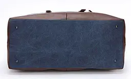 Дорожня сумка текстильна середня 20084 Vintage синій - мініатюра 7