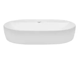 Комплект Qtap Scorpio: Раковина накладна овальна 600х400х120 мм White + Донний клапан PU02 (QT14112203WN47315) - мініатюра 3