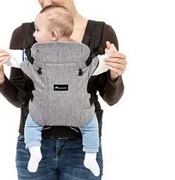 Сумка-переноска Bebe Confort GO 4, Black Chic, світло-сіра з чорним, (2675666210) - мініатюра 5