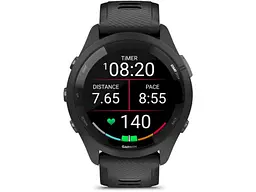 Смарт-годинник Garmin Forerunner 265 Black Bezel and Case w. Black/Powder Gray Silicone Band (010-02810-00/10/50) - мініатюра 4
